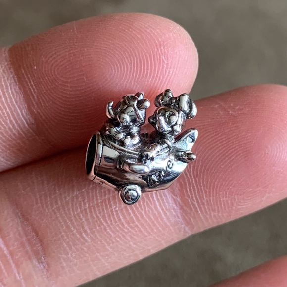 NWOT Disney Mickey Mouse & Minnie Mouse Airplane Charm Sterling Silver 925 - Picture 6 of 13